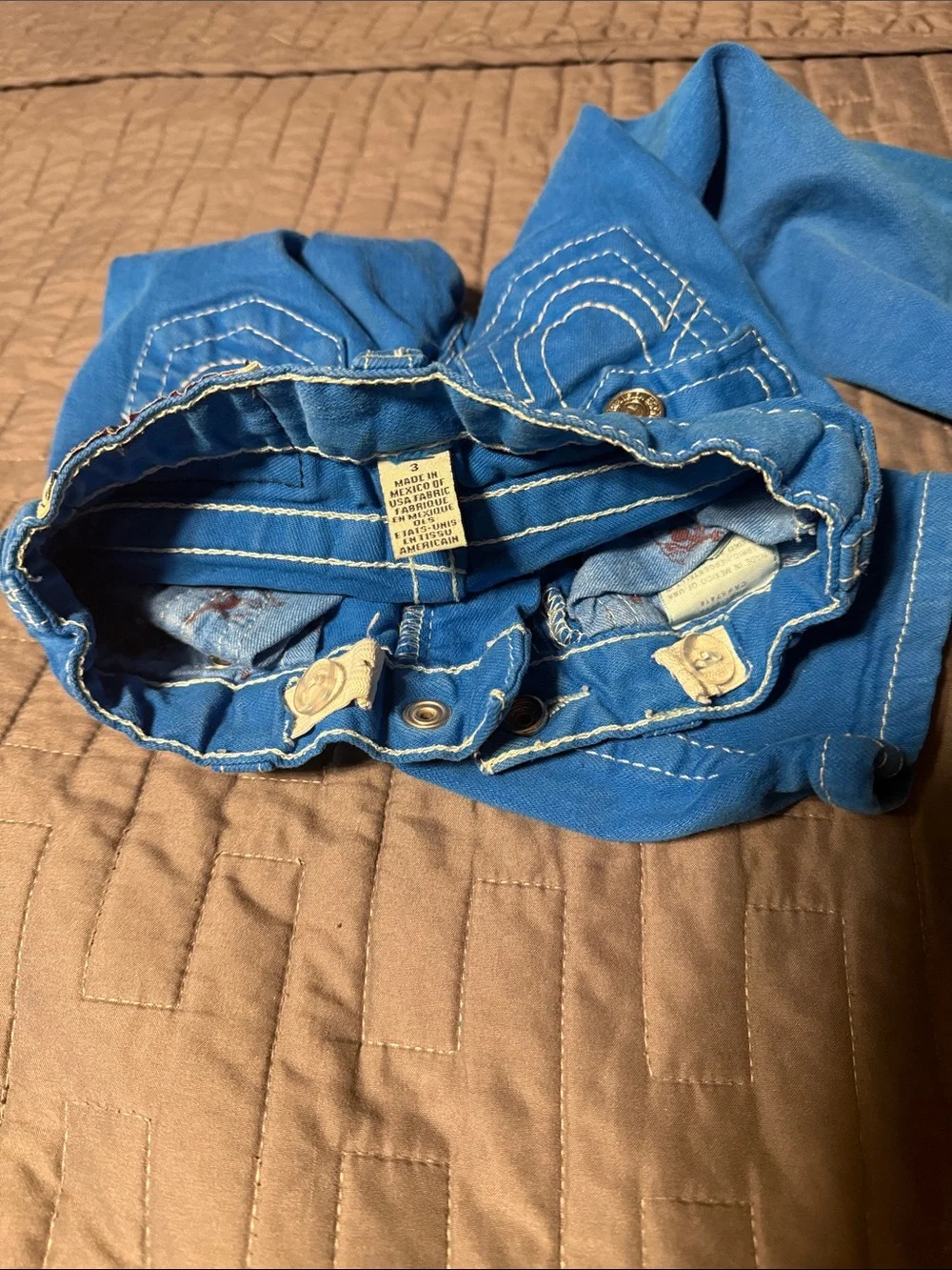 True Religion Kids Royal Blue Jeans with Silver Hardware